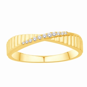 0.07 ctw. YELLOW GOLD DIAMOND RING D5817YG