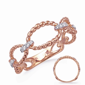 0.09 ctw. ROSE GOLD DIAMOND RING D4822RG