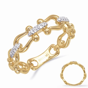0.09 ctw. YELLOW GOLD DIAMOND RING D4872YG