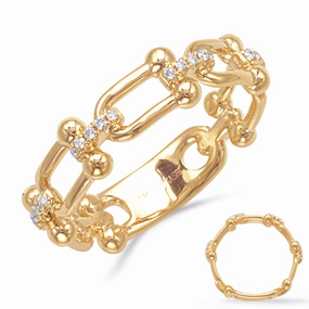 0.10 ctw. YELLOW GOLD DIAMOND RING D4873YG
