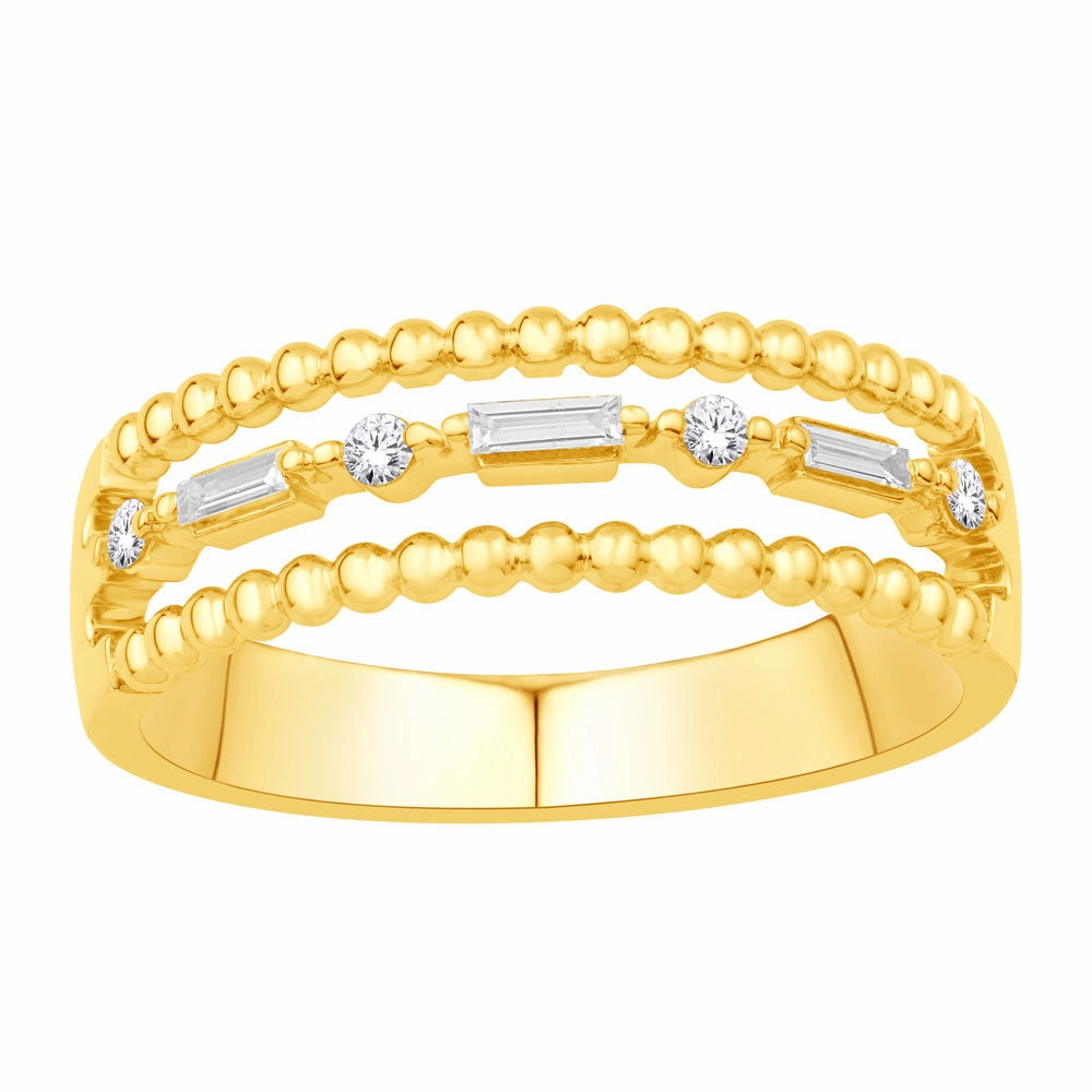 0.13 ctw. YELLOW GOLD DIAMOND RING D5818YG