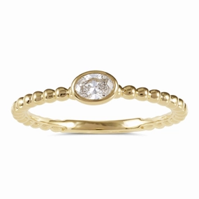 0.15 ctw. YELLOW GOLD DIAMOND RING D4929YG