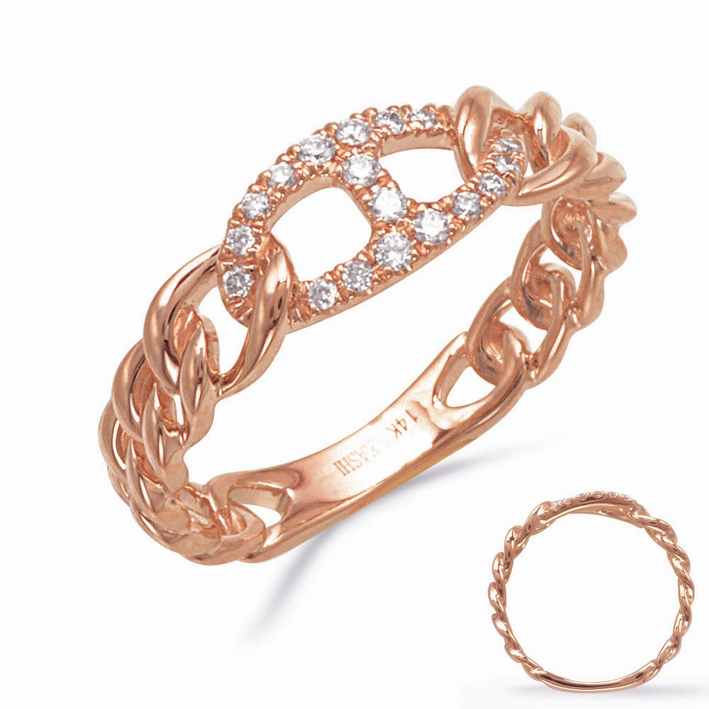 0.17 ctw. ROSE GOLD DIAMOND RING D4874RG