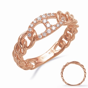 0.17 ctw. ROSE GOLD DIAMOND RING D4874RG