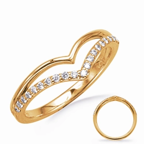 0.17 ctw. YELLOW GOLD DIAMOND RING D4914YG