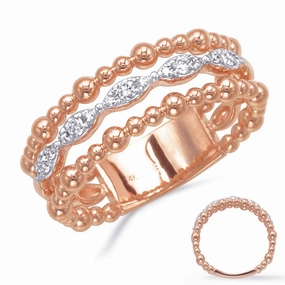 0.18 ctw. ROSE GOLD DIAMOND RING D4875RG