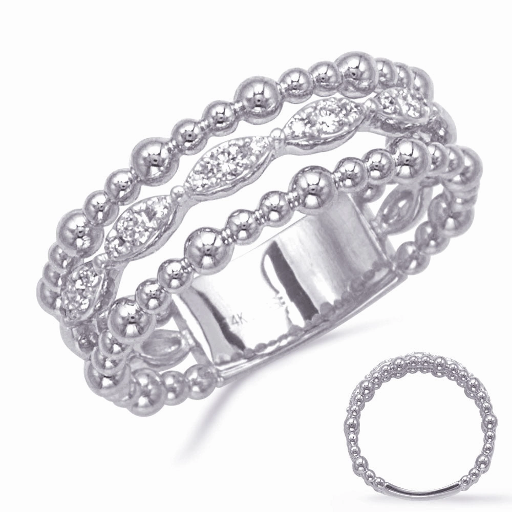 0.18 ctw. WHITE GOLD DIAMOND RING D4875WG