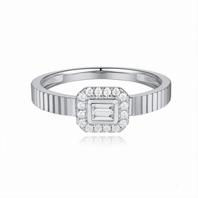 0.18 ctw. WHITE GOLD DIAMOND RING D4960WG
