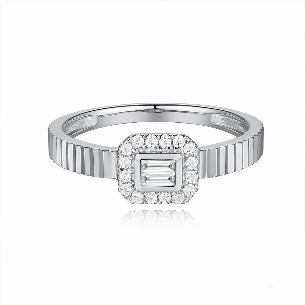 0.18 ctw. WHITE GOLD DIAMOND RING D4960WG