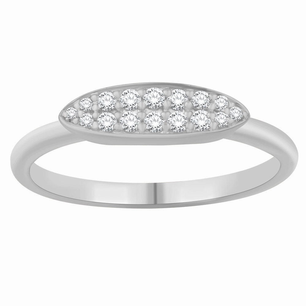 0.18 ctw. WHITE GOLD DIAMOND RING D4987WG