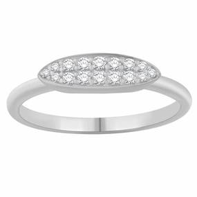 0.18 ctw. WHITE GOLD DIAMOND RING D4987WG