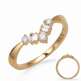 0.19 ctw. YELLOW GOLD DIAMOND RING D4890YG