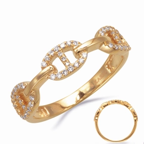 0.20 ctw. YELLOW GOLD DIAMOND RING D4862YG