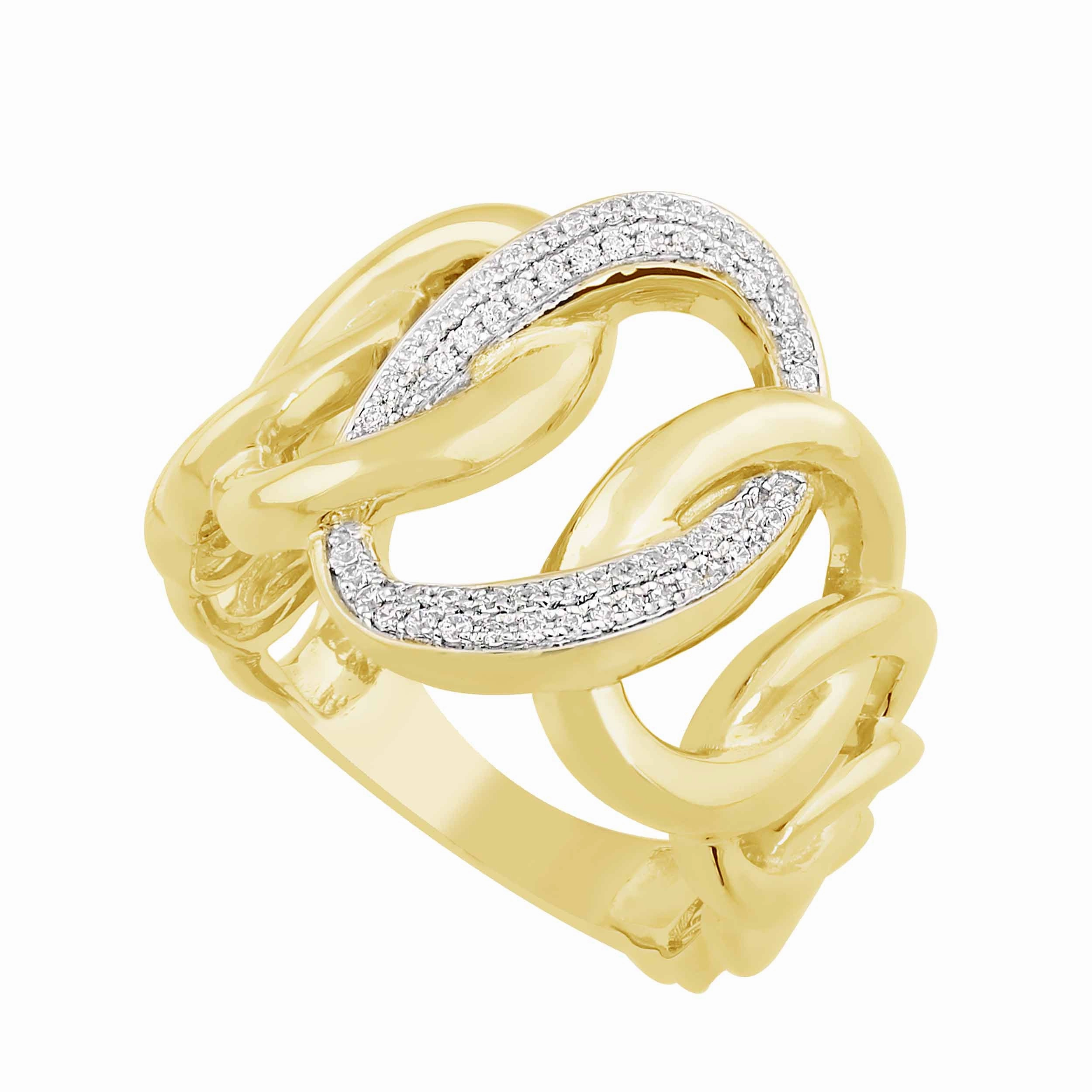 0.20 ctw. YELLOW GOLD DIAMOND RING D4901YG