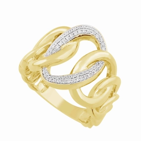0.20 ctw. YELLOW GOLD DIAMOND RING D4901YG