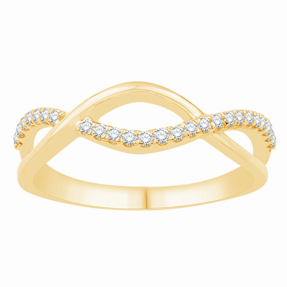 0.20 ctw. YELLOW GOLD DIAMOND RING D4924YG