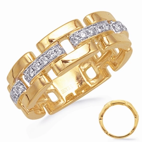 0.21 ctw. YELLOW GOLD DIAMOND RING D4832YG