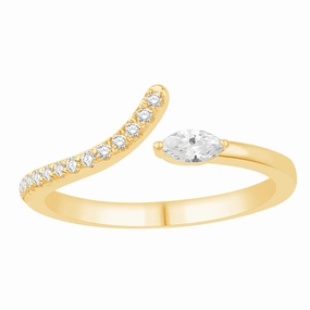 0.21 ctw. YELLOW GOLD DIAMOND RING D4917YG
