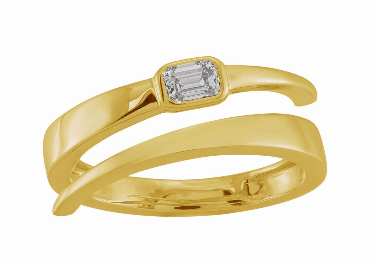0.21 ctw. YELLOW GOLD DIAMOND RING D5009YG