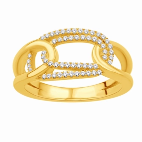 0.21 ctw. YELLOW GOLD DIAMOND RING D5816YG