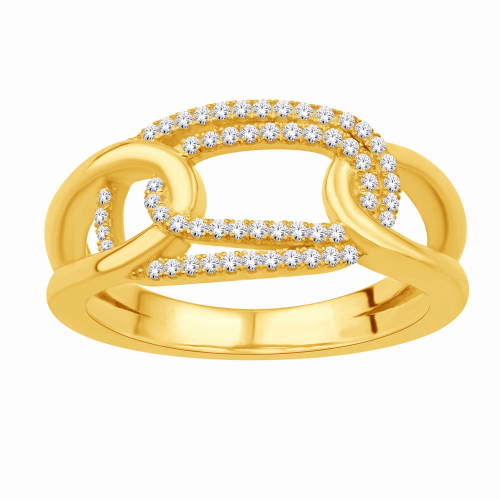 0.21 ctw. YELLOW GOLD DIAMOND RING D5816YG