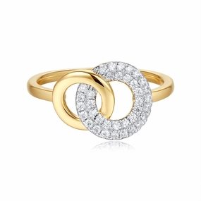 0.22 ctw. YELLOW GOLD DIAMOND RING D4959YG
