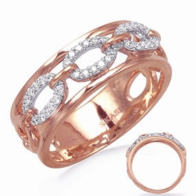 0.23 ctw. ROSE& WHITE GOLD DIAMOND RING D4845RW