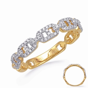0.23 ctw. YELLOW GOLD DIAMOND RING D4829YG