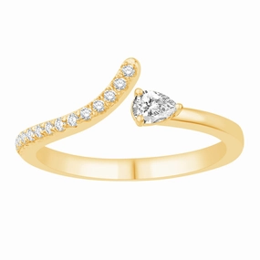 0.23 ctw. YELLOW GOLD DIAMOND RING D4920YG