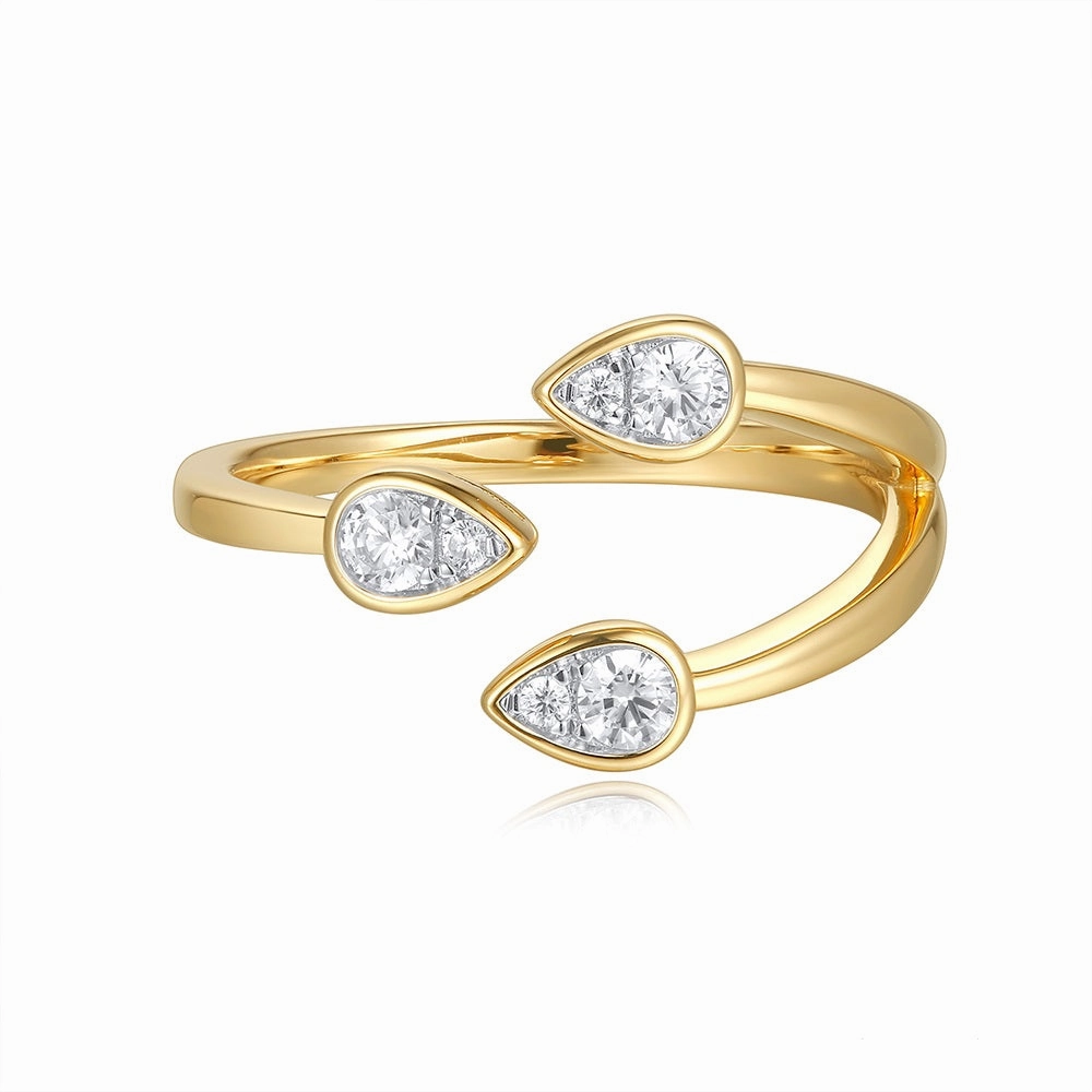 0.24 ctw. YELLOW GOLD DIAMOND RING D4956YG