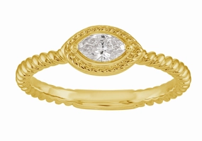 0.24 ctw. YELLOW GOLD DIAMOND RING D4976YG