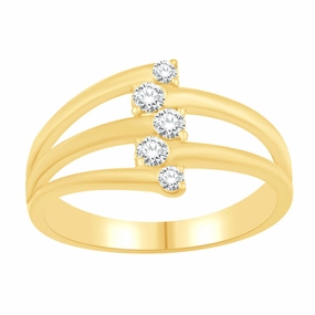 0.25 ctw. YELLOW GOLD DIAMOND RING D4985YG