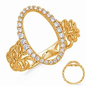 0.27 ctw. YELLOW GOLD DIAMOND RING D4833YG
