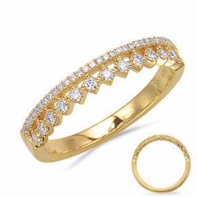 0.27 ctw. YELLOW GOLD DIAMOND RING D4857YG