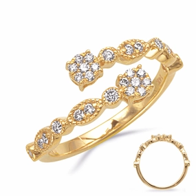 0.27 ctw. YELLOW GOLD DIAMOND RING D4859YG