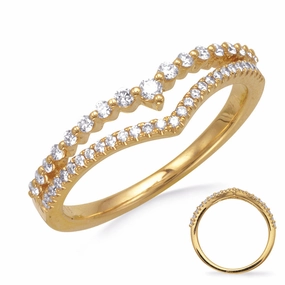 0.27 ctw. YELLOW GOLD DIAMOND RING D4894YG