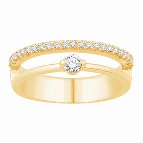 0.27 ctw. YELLOW GOLD DIAMOND RING D4923YG