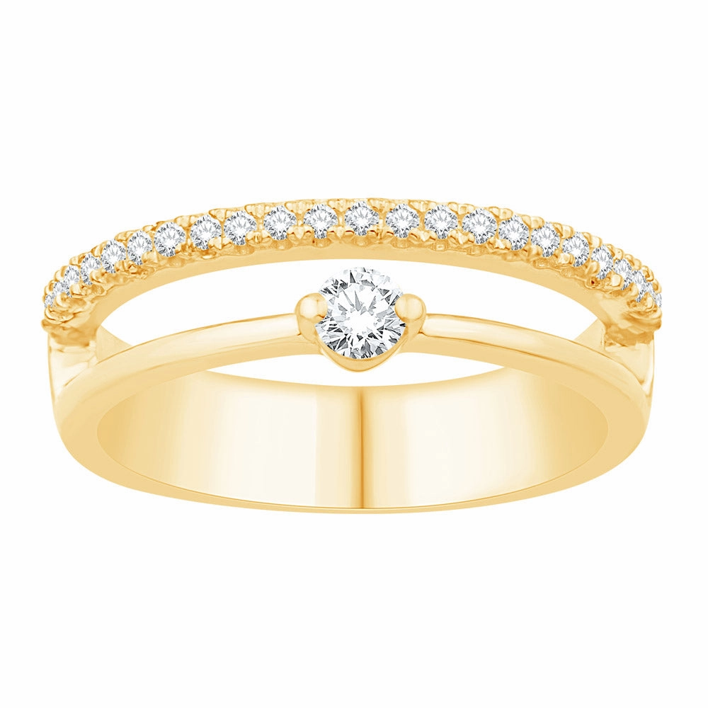 0.27 ctw. YELLOW GOLD DIAMOND RING D4923YG