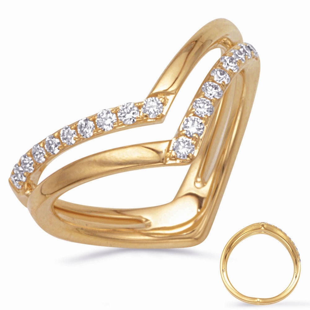 0.28 ctw. YELLOW GOLD DIAMOND RING D4878YG
