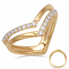 0.28 ctw. YELLOW GOLD DIAMOND RING D4878YG