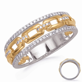 0.29 ctw. WHITE & YELLOW GOLD DIAMOND RING D4825YW