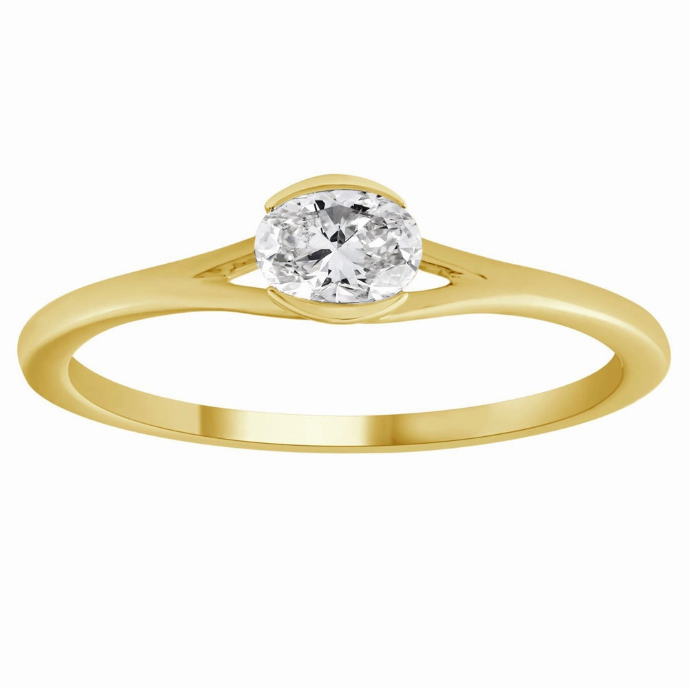 0.31 ctw. YELLOW GOLD DIAMOND RING D4942YG