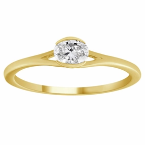 0.31 ctw. YELLOW GOLD DIAMOND RING D4942YG