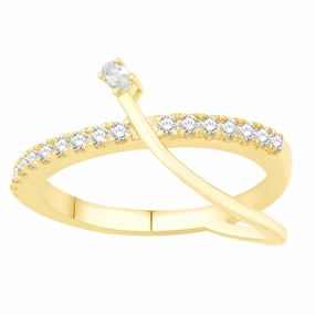 0.31 ctw. YELLOW GOLD DIAMOND RING D4963YG
