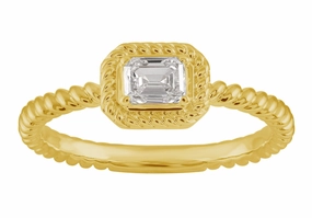 0.31 ctw. YELLOW GOLD DIAMOND RING D4977YG
