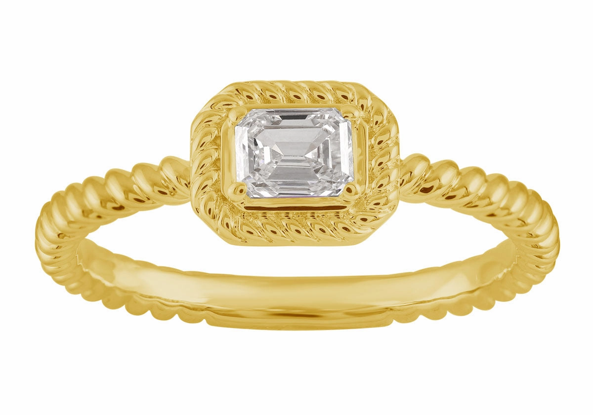 0.31 ctw. YELLOW GOLD DIAMOND RING D4977YG