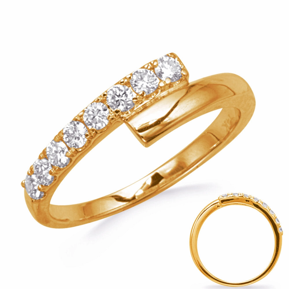 0.32 ctw. YELLOW GOLD DIAMOND RING D4847YG