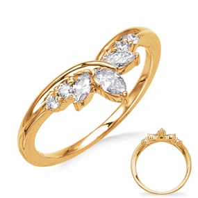0.32 ctw. YELLOW GOLD DIAMOND RING D4889YG