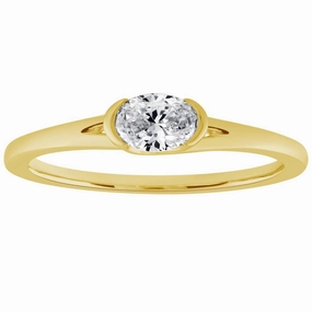 0.32 ctw. YELLOW GOLD DIAMOND RING D4941YG
