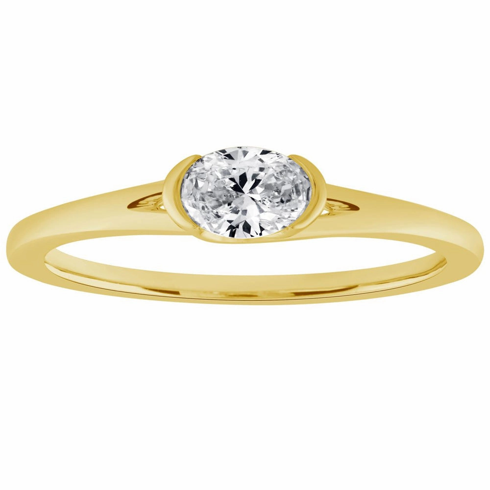 0.32 ctw. YELLOW GOLD DIAMOND RING D4941YG